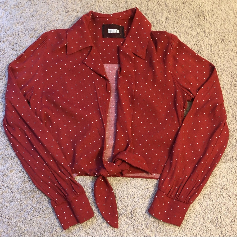 Reformation Dottie Top Size M